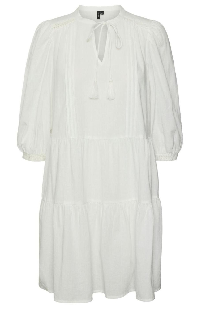 VMPRETTY 3/4 TUNIC WVN GA NOOS 10279712 SNOW WHITE